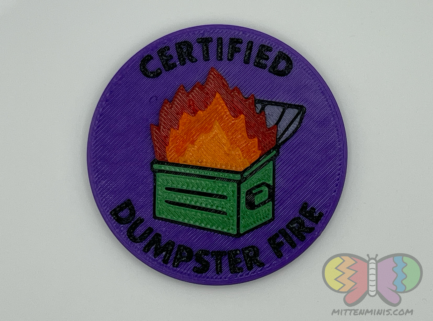 Certified Dumpster Fire - patch
