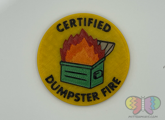 Certified Dumpster Fire - patch